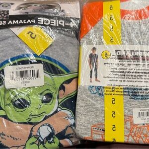 STAR WARS 4-piece Pajama plus KIRKLAND organic 4-piece pajama, size 5